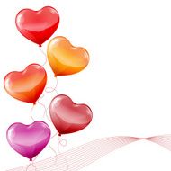 Colorful Heart Shaped Balloons N5