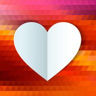 Valentines day or wedding card witn heart N14