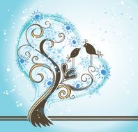 Abstract winter tree