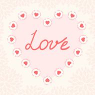 Valentine day card template N2