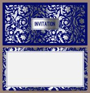 Horizontal luxury invitation N7