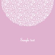 Luxury vintage floral element semicircle N2