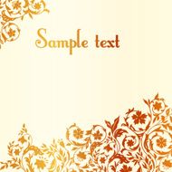 Floral postcard with decorative elements N2