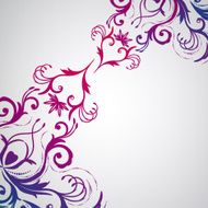 Abstract floral background with oriental flowers N11