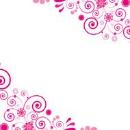 Vector Pink flower Floral background