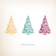 Vector Stylized Christmas Trees