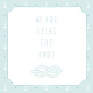 Nautical wedding invitation