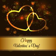 Valentine`s day paper heart backgroung vector illustration N5