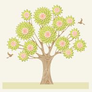 Tree with blooms