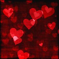 red hearts background of Valentine&#039;s day Love grunge texture N4