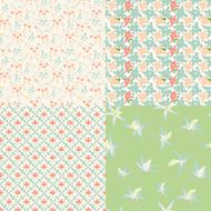 Vector seamless floral pattern N310