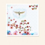 Flower Watercolor Card N14