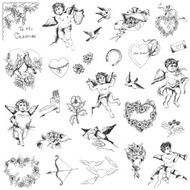 Vintage Love Elements - for Wedding