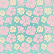Colorful stylized seamless pattern with flowers and petals N2
