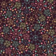 Bright decorative curly seamless floral texture N2