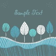 Abstract ornamental tree background