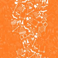 Seamless wedding pattern in retro style N2