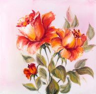 Beautiful Roses oil painting on canvas N5