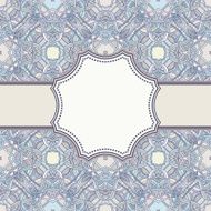 Vintage vector flower frame N131