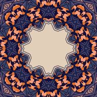 Vintage vector flower frame N132