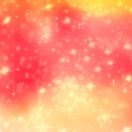 Orange abstract romantic with stars EPS 10