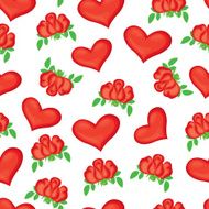 Romantic seamless pattern N47