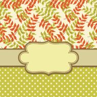 Vintage vector flower frame N133