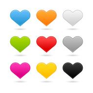 Heart icon color sign web internet button