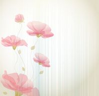 vector vintage background with flowers N3