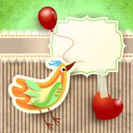 Bird and balloon