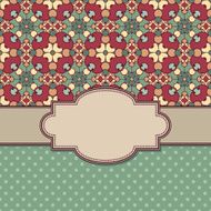 Vintage vector flower frame N136