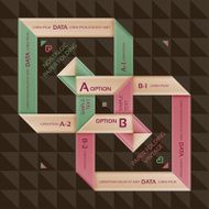 Folding paper style retro options