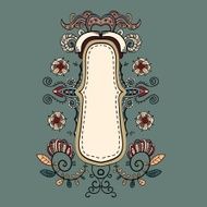 Ornate vintage background N7