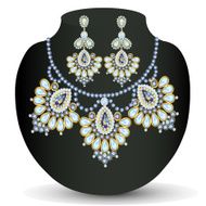 necklace and earrings N4