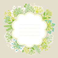 floral frame N209