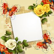 Background with butterflies N19