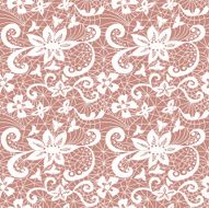 Lace seamless pattern with flowers N261