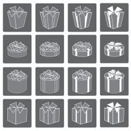 Gift box vector set N2