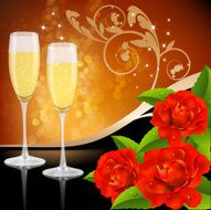 Two Glasses of champagne N4