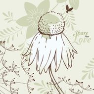 Love Flowers Card N14