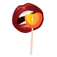 Lips and candy
