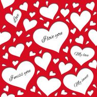 Red pattern for lovers