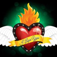 Heart Wings Emerald
