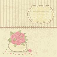 Vintage background with flowers N2
