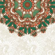Ornate card with circle ornament N7