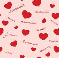 seamless vector texture with hearts