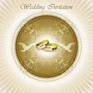 vintage wedding card N4