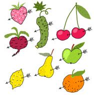 Vegetables and Fruits in love