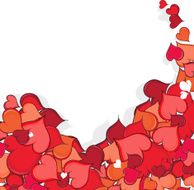 Hand drawn Valentine hearts