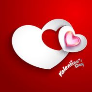 Abstract paper hearts N2